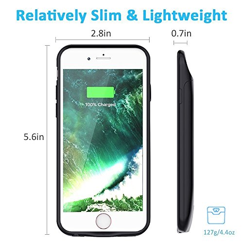 Vobon Custodia Batteria per iPhone 7 / 8, 5000 mAh...