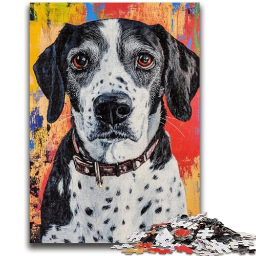 Puzzle für Erwachsene, 1000 Pointer-Hunde, Teenager-Puzzle, Familienaktivität, Spaß zu Hause, Geburtstagsgeschenk, Reisegeschenk (26x38cm)