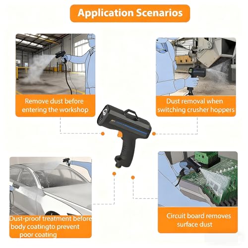 Pistola de aire ionizante para eliminación estática PulseType miniatura 5