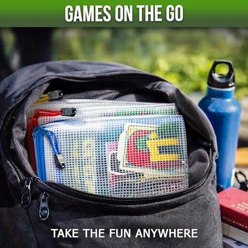 10 Pack Large Mesh Zipper Pouch B4 (12x15in) - Game Bags for Puzzle and Toy Storage Bags - Board Game Storage Zip Plastic Mesh Bags for Toys & Playroom Organization and Storage Zippered Pouches Folder by JUZARI - Image 4