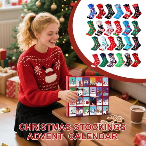 Calendario de Adviento de calcetines de Navidad para regalar a seres queridos 2