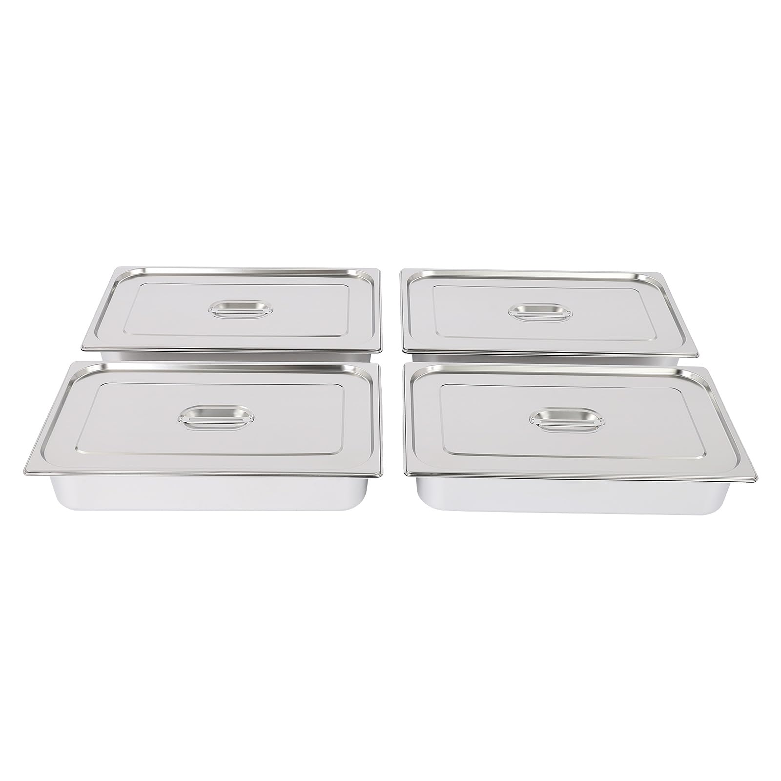 Contenitore Gastronorm GN 1/1, contenitore in acciaio inox con coperchio