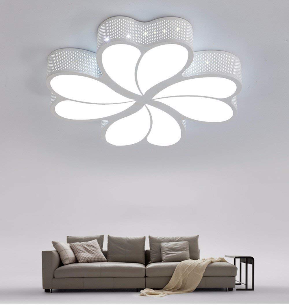Plafonnier LED moderne 50cm avec télécommande pour salon GZZ - 8