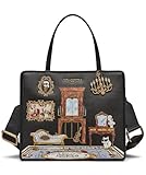 Karl Lagerfeld Paris Maybelle Royal Satchel, Black/Gold Multi