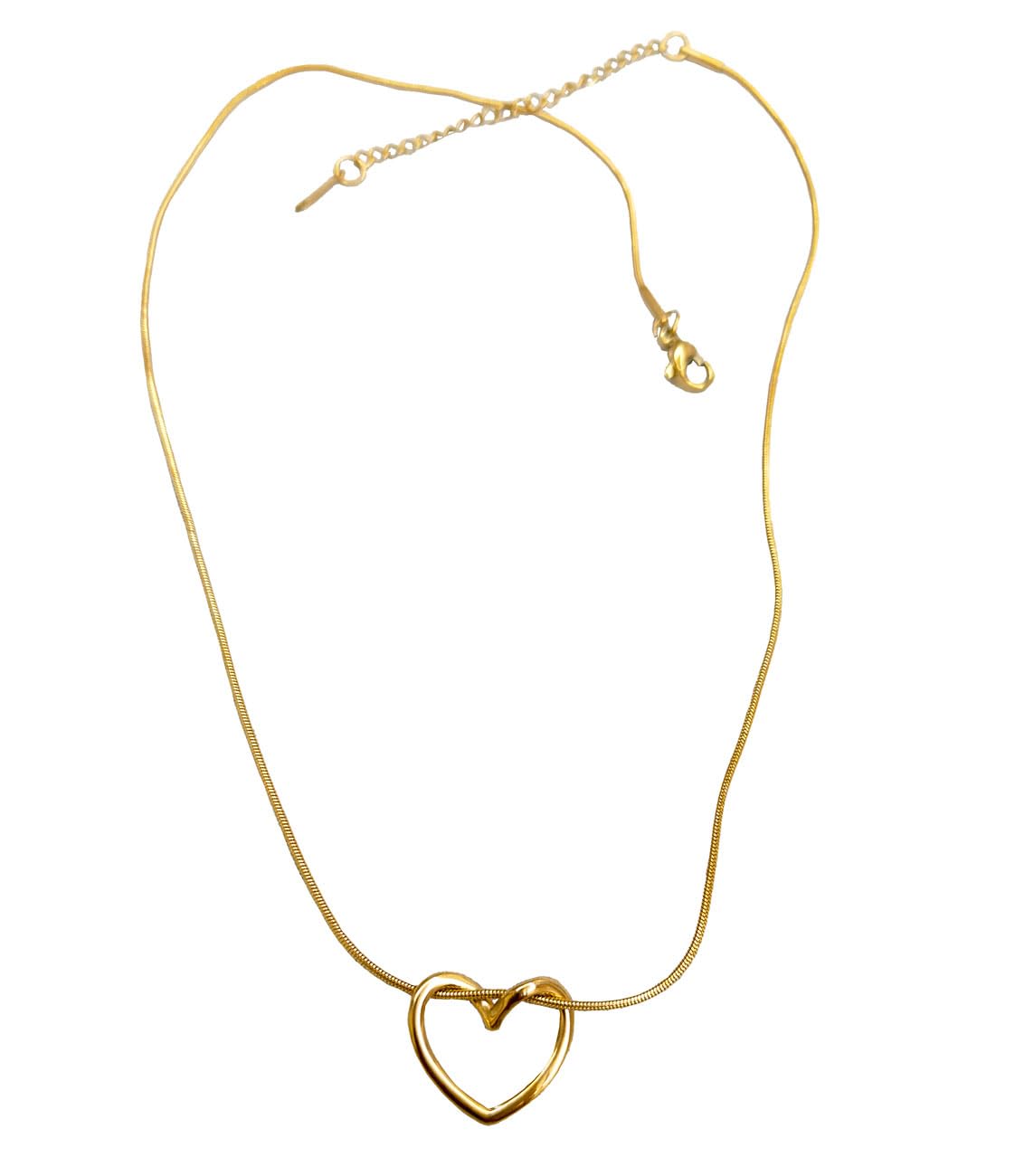 Fuschianet Accessories Open Heart Small Light Weight Pendant Stainless Steel Chain Necklace Golden for Women and Girls (B0D76GLLVX) Amazon Price History, Amazon Price Tracker