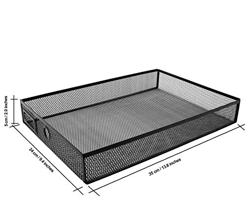 EXERZ Paper Sorter 3 Drawer Wire Mesh A4 / Desk Multifunctional Desk Organiser/Multi-Layer Letter Tray - for Documents, Magazines, Notebooks and Letter - Image 5