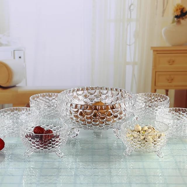Image of Glassbunny Ice Cream Glass Bowl Pack of 6, 200 ML Crystal Clear Glass Falooda Dessert Bowl Set, Mini Trifle Serving Cup