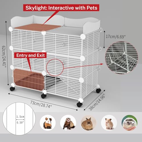 Stillcove Large Guinea Pig Cages Indoor On Wheels thumb #1