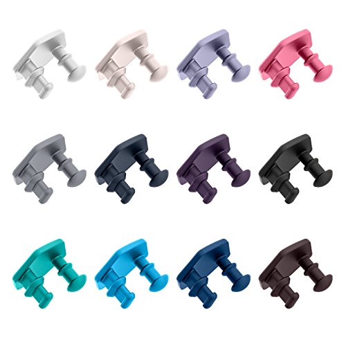 LEEFOX 12 Colors compatible with Fitbit Flex 2 Band Metal Clasp, Adjustable Fit Bit Flex 2 Bands Accessories Stainless Steel Replacement Clasp for Original Flex 2 Tracker (Psalm 23-3)