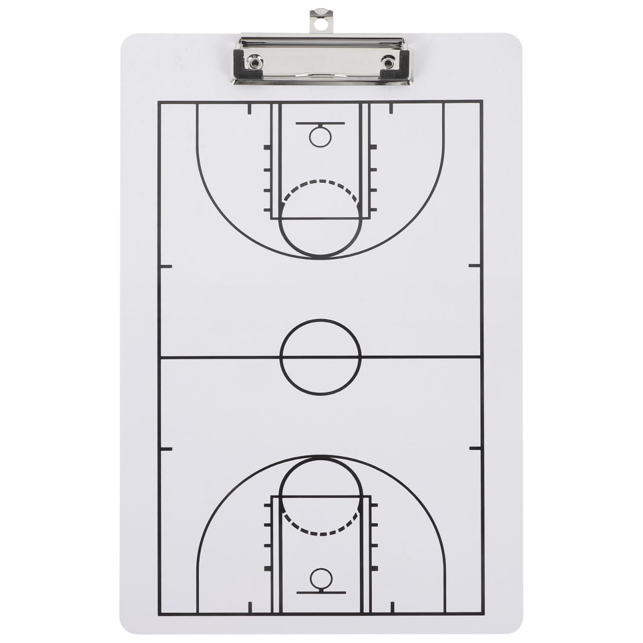 UKCOCO Planche Basket-Ball Effaçable À Sec Carte D'Écriture Réutilisable Double Face 13.78X8.66In Avec Clip Pour Entraînement Stratégie De Match Et Communication