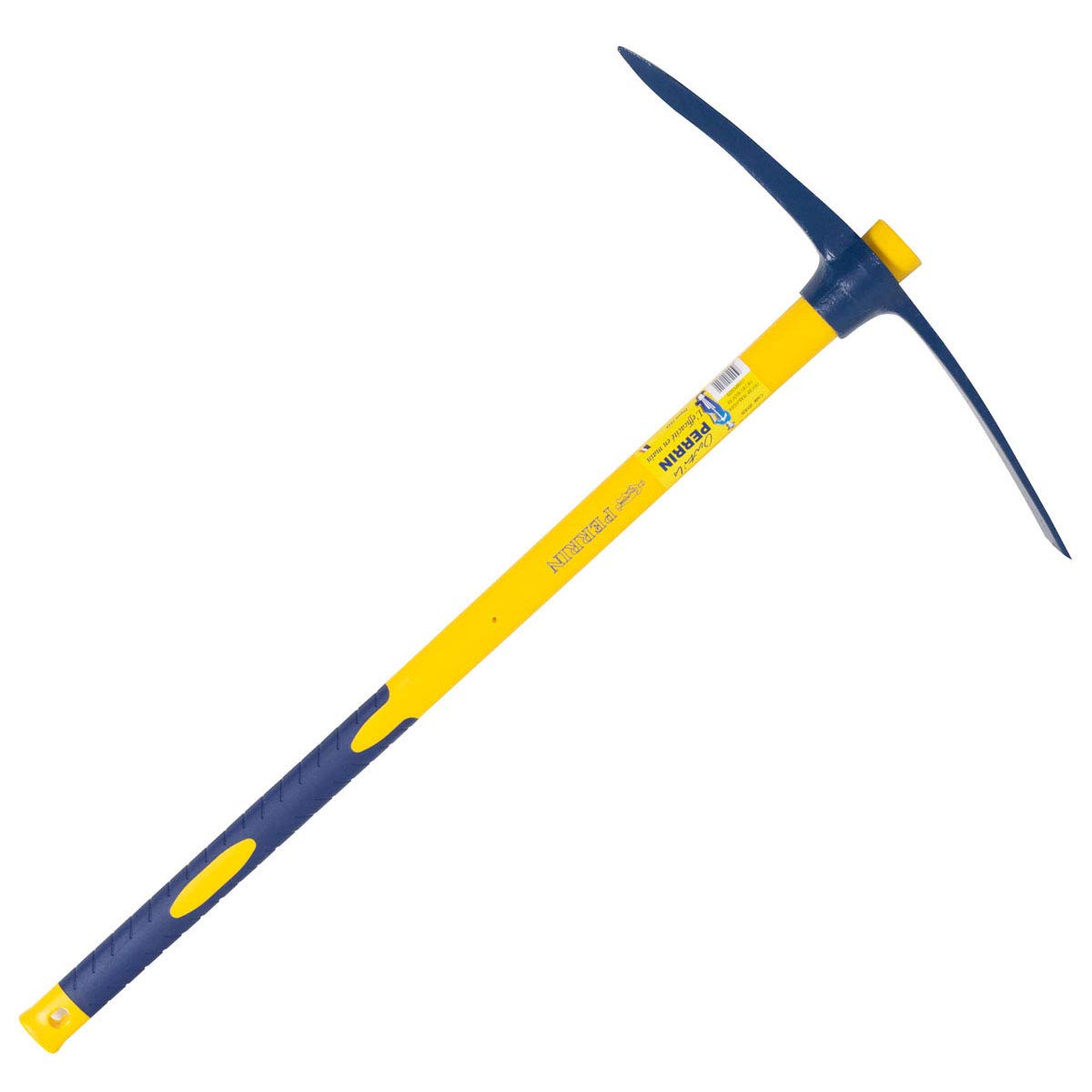 Outils Perrin Pioche Terrassier Oeil Rond avec Emmanché Trigripp 90, 3 kg