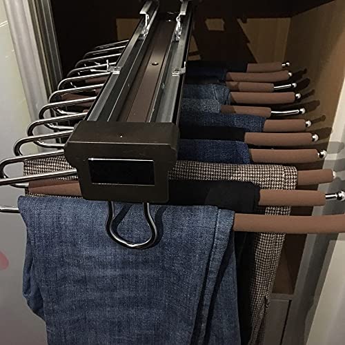 Rangement pantalons à glissement organisateur vêtements économie espace LWX