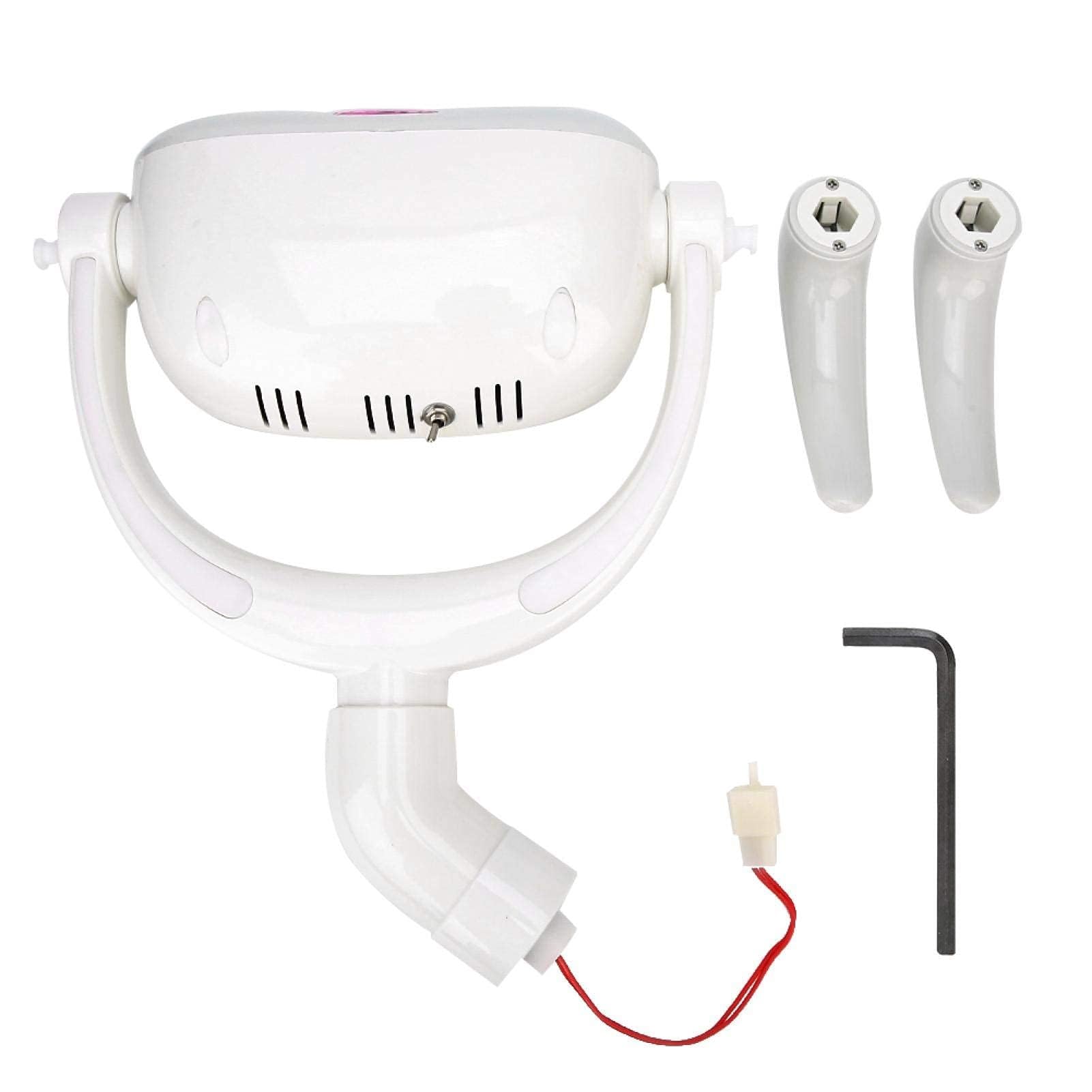 Lampade for Esami Medici Chirurgici A LED da 15 W, Lampada A Luce Fredda Senza Ombre for Esami Dentali, Lampada A Induzione Dentale Orale for Bellezza, Odontoiatria, Ginecologia(26mm)