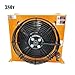 AH1012T-CA Hydraulic Air Cooler, 24V/12V/380V Truck-Mounted Crane Modified Fuel Tank Cooling Cooler, Air-Cooled Oil Radiator For Beginnners DIY(380)