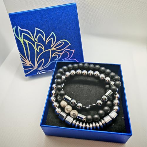 Set de 3 Pulseras para Hombre con Cuentas y Cruz miniatura 4