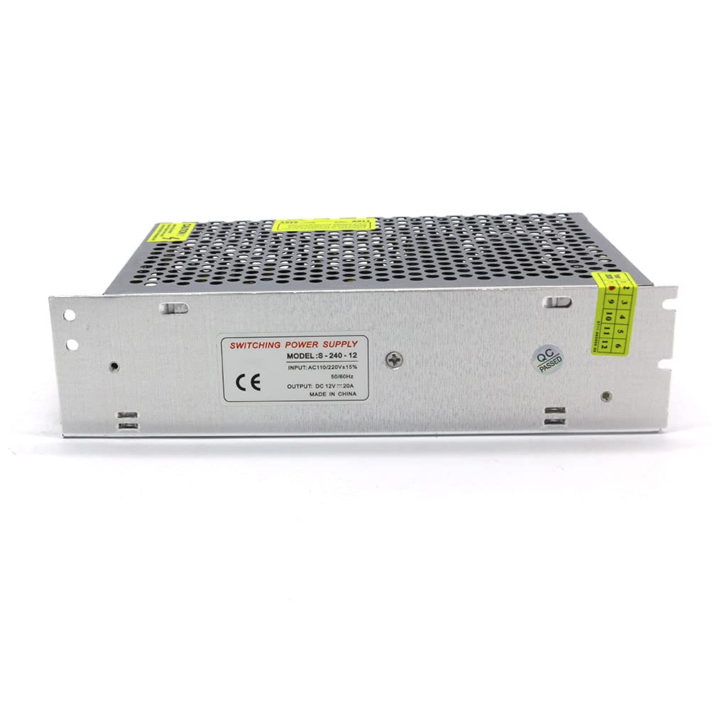 Alimentatore Interruttore Trasformatore di alimentazione commutazione AC 110 / 220V a DC 12V 20A 240W 250W Adattatore for driver a strip