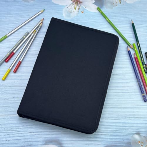 Image of YOUNGCOL 72 Slots Colored Pencil Case Pencil Holder Color pencil organizer Storage (Black)
