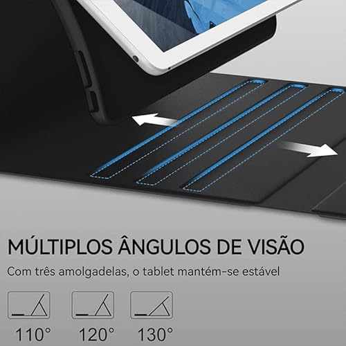 Capa Para Tablet, Capa + Mouse e Teclado Magnético Bluetooth Destacável Para Samsung S9 FE 10.9Inch,