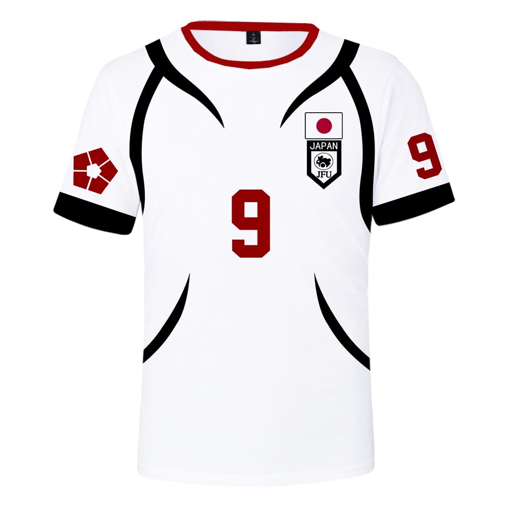 Blue Lock Anime T-Shirt Cosplay Jersey Shirts Crewneck Short Sleeve Tee Women Men Streetwear 3D Clothes