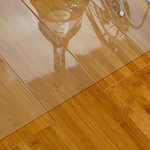 KAXHITFX Alfombra de Silla para Suelos Duros, Alfombra de plástico de PVC Transparente Antideslizante Alfombra de protección de Suelo Rectangular Impermeable,60/80/90/100/120/140cm de ancho(100cmx160c