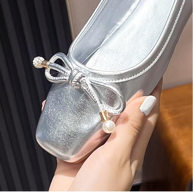 Comfortable Round-Toe Women's Leather Flats, Soft-Soled Nurse Work Shoes, Easy-to-Slip-on Walking Shoes3