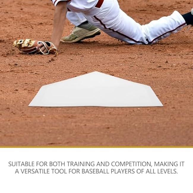 Baseball Home Plate Training Mat, TPE Material,16.53 X 16.14, Improve Pitching Accuracy and Strength, Indoor & Outdoor Baseball Training Equipment for Play