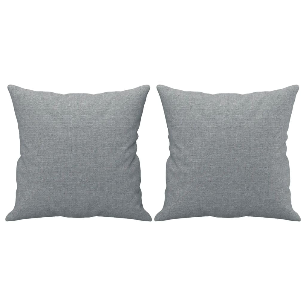 Conjunto de 4 piezas para salón, color gris claro, 198 x 77 x 80 cm, de tela, con sillón, 2 plazas, 3 plazas, taburete y cojín, moderno, resistente, para salón, hogar, oficina, balcón