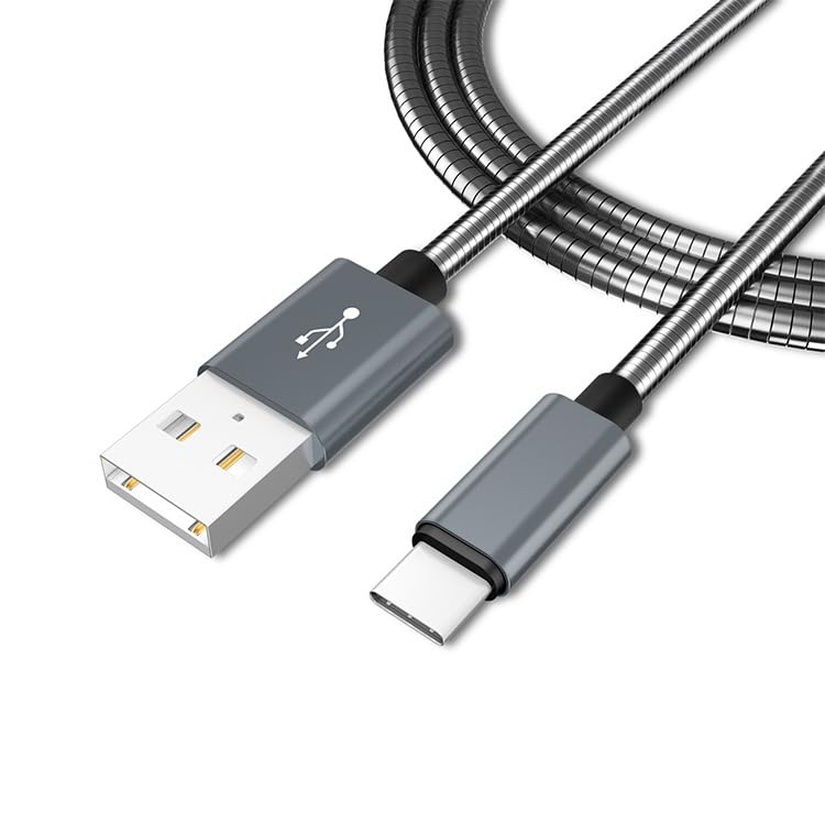 Accessonico Pet Chew Proof USB C Cable Indestructible Charging Cord Metal Braided Type C Fast Charger image 2