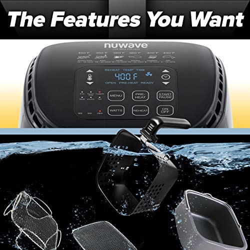 NUWAVE Brio 3-Quart Digital Air Fryer One-Touch Digital Controls, 6 Easy Presets, Precise - image 5