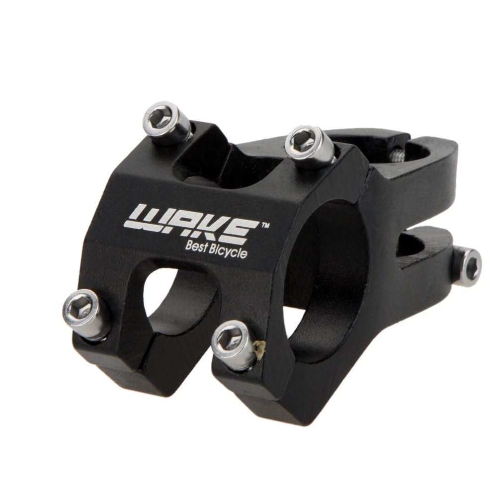 Lixada - Acople de Manillar MTB de 31,8 mm de aleación de Aluminio + Manillar Plano de 780 mm anodizado para Bicicleta de montaña, Nero(Set manubrio)
