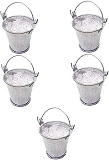 ibasenice Mini Balde De Cubos De Gelo Estátua De Casa Em Miniatura Decoração Mini Brinquedos Modelos De Estátua De Gelo Mini Decorações De Casa Estátua De Recipiente De Gelo Minúsculo Balde