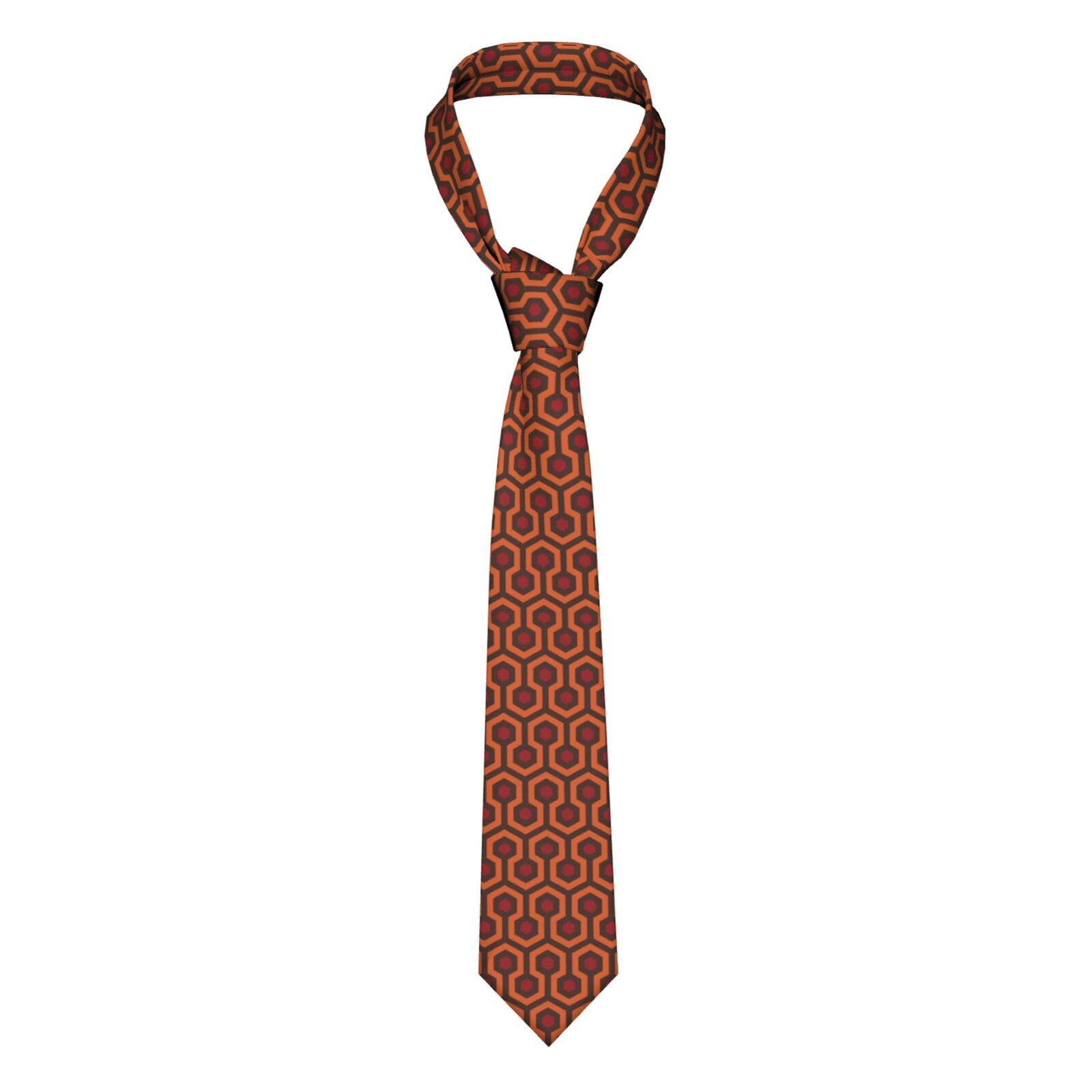 Hahafu Men's Black Shining Overlook Classic Neckties,Silk Ties,Formal Printed Neckties For Party Work Business Wedding