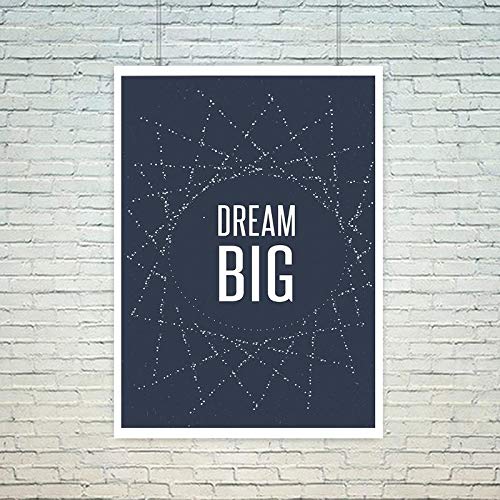 The Art Bundle Dream Big-Quotes Rolled Poster for Office Decor & Room ...