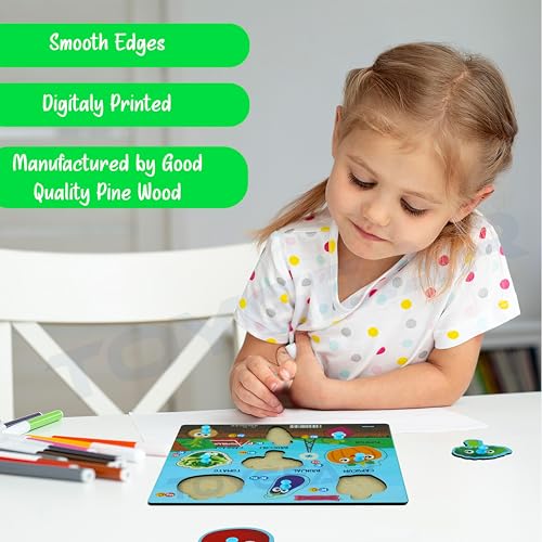 Image of Wooden Vegitable Learning Toys Puzzle for Brain Training /jorky Cutting Puzzle for Home /School /Non-Toxic /Education Memory Games for Baby Boy and Girl, Eco Friendly