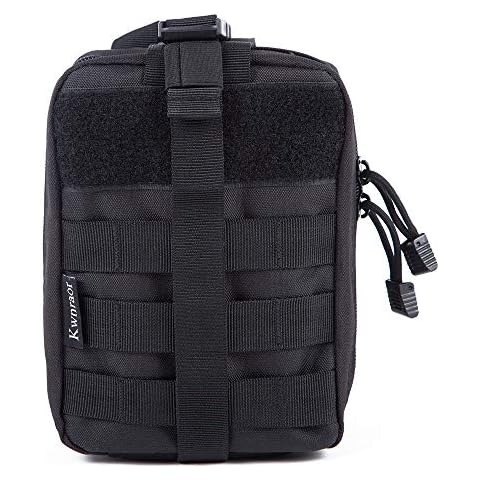 Molle First Aid Pouch, Tactical Rip Away EMT Pouch Medical IFAK Molle Pouch Quick Release Design for Outdoor Hiking Camping Travel (Black) Cover