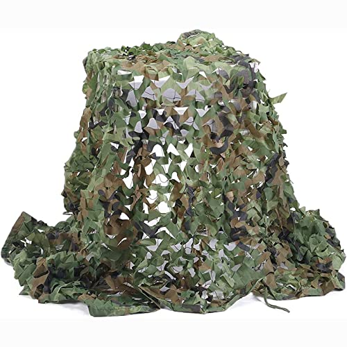 YQJ Red de Camuflaje, Red de Privacidad Tela Doble Capa Jardín Sombrilla Redes Ocultar Malla Militar Decoración para Caza Tiro Camping,Camo,3 * 6m/9.8 * 19.7ft Cover