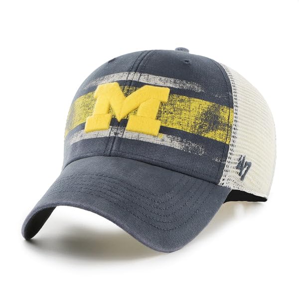 Casquette Michigan Wolverines '47 MVP bleu marine taille unique ajustable