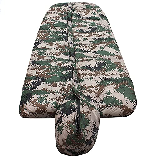 Jianghuayunchuanri Bequemer Schlafsack Camouflage Mantel-Stil Schlafsack im Freien Schlafsack Camping Schlafsack verdickt Indoor- und Outdoor-Aktivitäten (Farbe : Camouflage, Size : 210x70x50cm) - Image 5