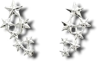 ماركو كابيلي دبوس بروش للبدلة والقميص للرجال بتصميم نجوم فضية