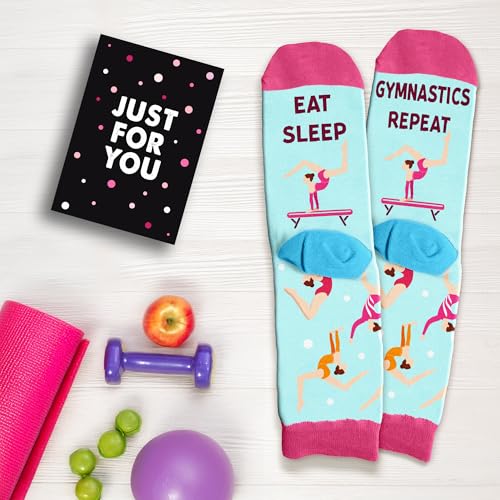 image for SOCKJAR Gymnastics Gifts - Perfect Socks for Girls, Ideal For 7, 8, 9 