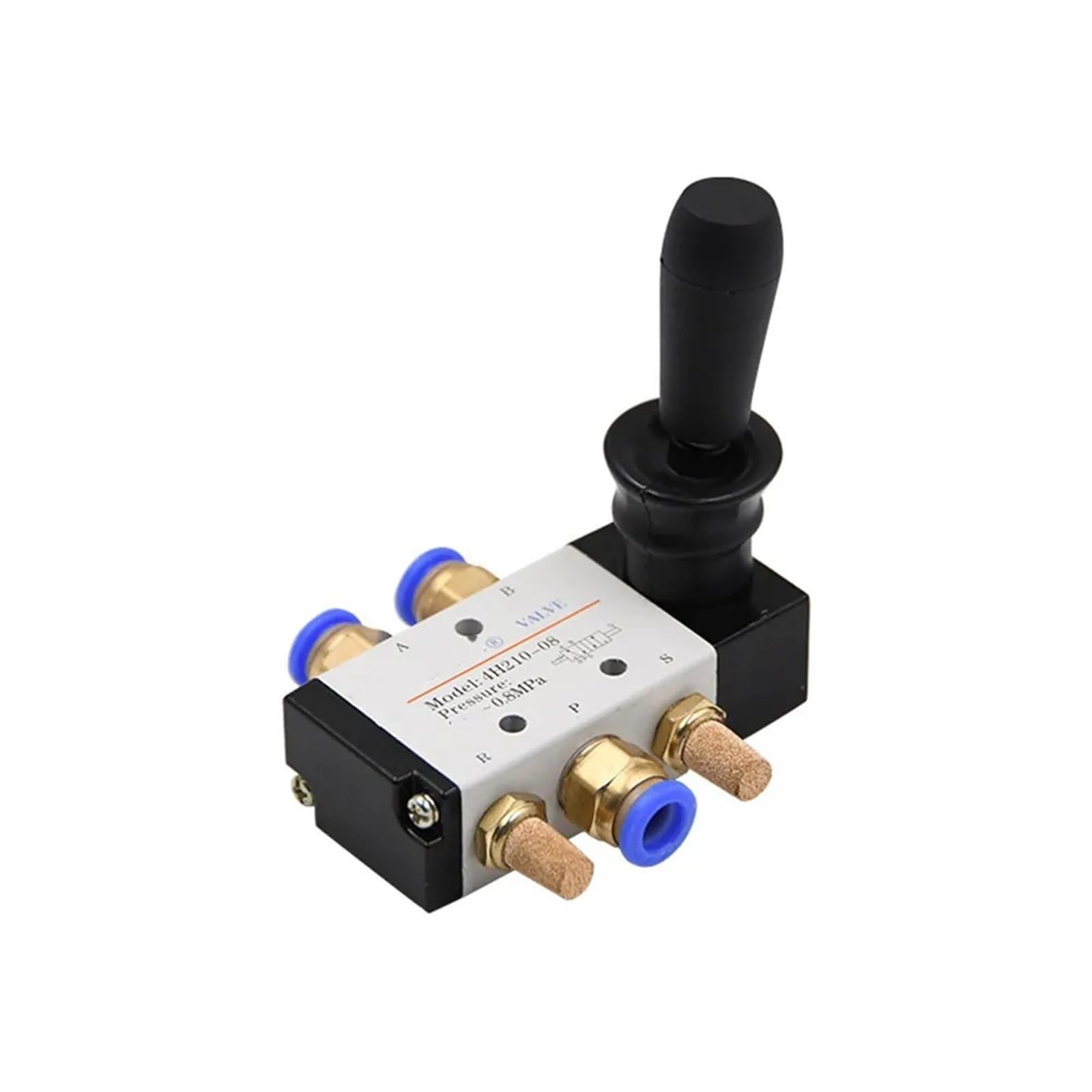 4H210-08 4H310-10 4H410-15 Leva Manuale Manuale Azionamento a 5 Vie Porta 2 Posizioni Valvola pneumatica di Controllo Aria 1/4 "" 3/8 "" 1/2 "" Filettatura BSP(8mm Fittings,4H310-10)