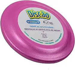 Pet Games Brinquedo Disco Voador Frisbee Durável E Macio De Atividades Ao Ar Livre E Treinamento Para Cães- Discão Pink