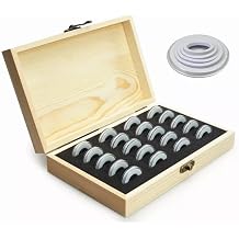 Coin Capsules Holders Case Container w/Storage Box for Coin Collection 30mm Capsules 20Pcs