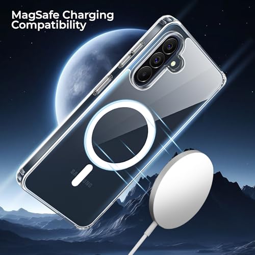 Image of A rtistque Clear Back Cover Case for Samsung Galaxy A57 5G | Compatible with Mag-Safe | Transparent Acrylic Armor | Shockproof TPU Protective Design | Samsung Galaxy A57 5G Back Cover - Transparent