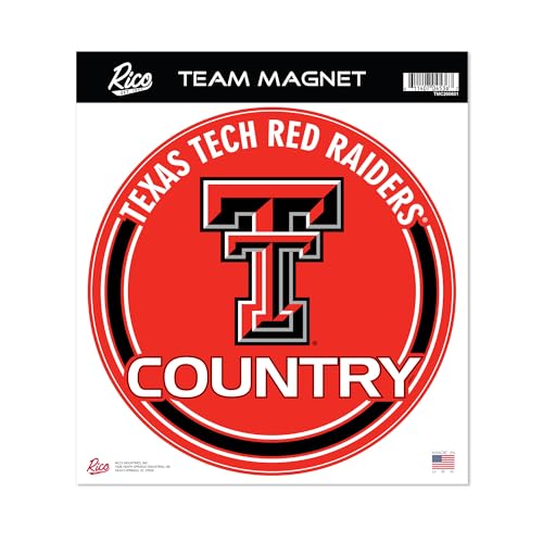 Rico Industries NCAA Texas Tech Red Raiders 8" Round Magnet