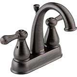 Delta Faucet 2575LF-RBMPU Leland, Two Handle Centerset Bathroom Faucet, Venetian Bronze
