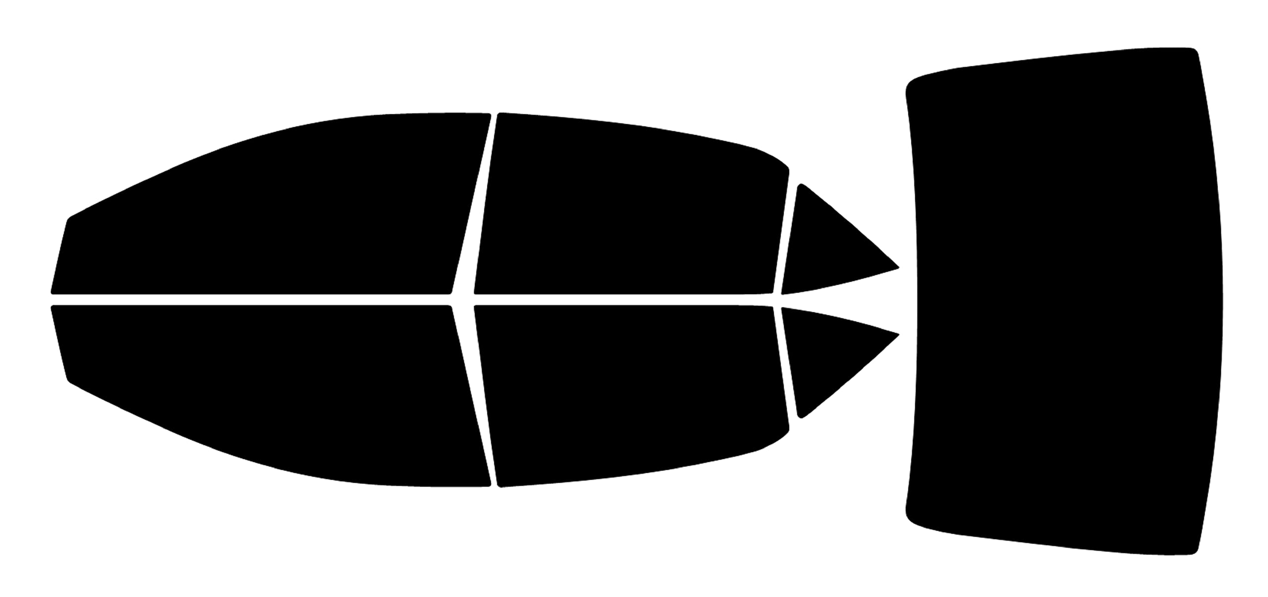 True Line Automotive Window Tint Film for Cars Compatible with Toyota Corolla Sedan 2014-2019 - Customizable All Side and Back Windows - Car Window Tint - Pre Cut Window Tint for Car Windows