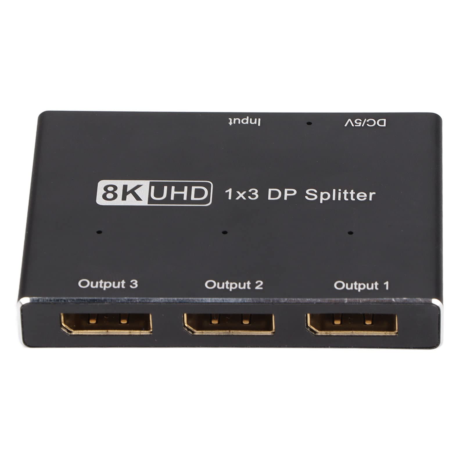 Displayport, Splitter DisplayPort 1x3 8K 30Hz 4K 144Hz Triple MST SST Hub 1 in 3 Out Splitter DP per Home Theater, Scuola, Hotel, Ecc