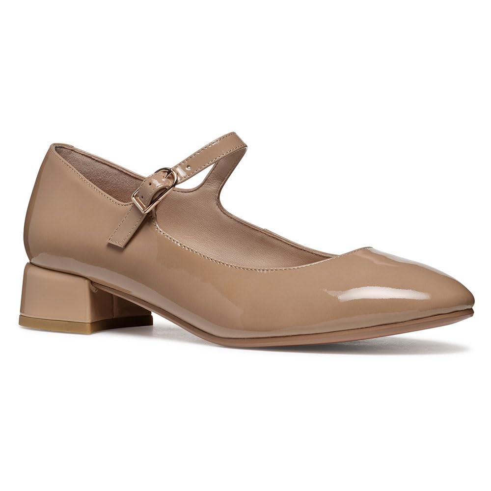 Geox D FLORETIA A, Women’s Mary Jane Flat, Beige,