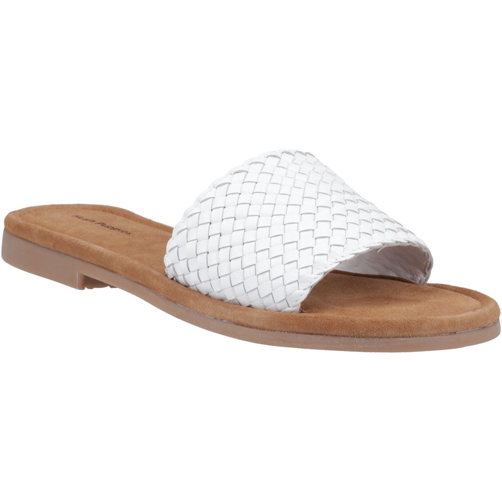 Hush Puppies Hetty Slide - Sandali da donna, in pelle, colore: Bianco